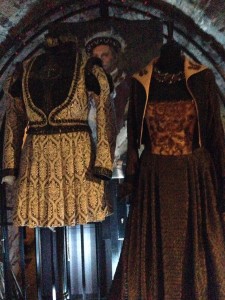... some of the costumes from The Tudors filming...