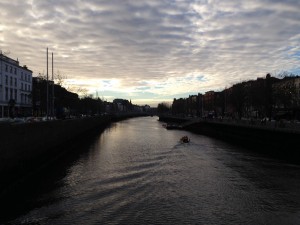 ... the river that divides Dublin...