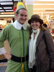 ... sweet Devan (entertaining everyone, dressed as an elf) and my buddy Melissa!