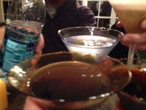...great food + martinis + sweet friends - drama = fun & relaxing Christmas Eve... ;-)