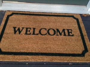 ... on my way out, I noticed they have the ""Welcome" mats I've been searching for... ;-) (got one)