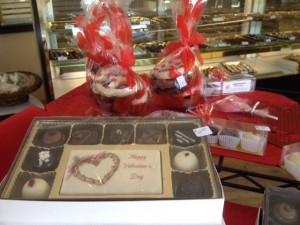 ... and Downtown Chocolates has lots of options, too... including, I believe, chocolate-covered strawberries today... ;-)