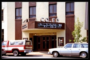 ... check out this old photo of the Co-Ed Cinema! (Photo credit: Chuck Van Bibber)