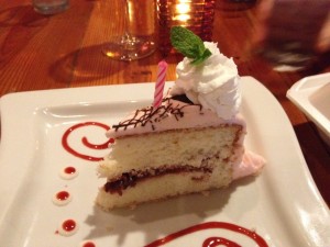 ... happiness is strawberry champagne cake for dessert... and a belated birthday party at Square Root with wonderful friends... thank you!... xo