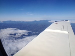 ... a view of our beautiful mountains from above this morning... ;-)