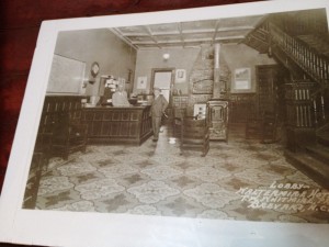 ... old photo of lobby...