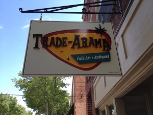 ... Trade-arama (new store on Main Street) featuring folk art & antiques...