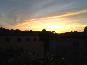 ... sunset over the Vatican...xo