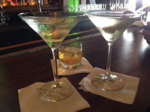 ... it's Pat's birthday today... so birthday martinis (and a scotch) at Grove Park Inn on the way to dinner...